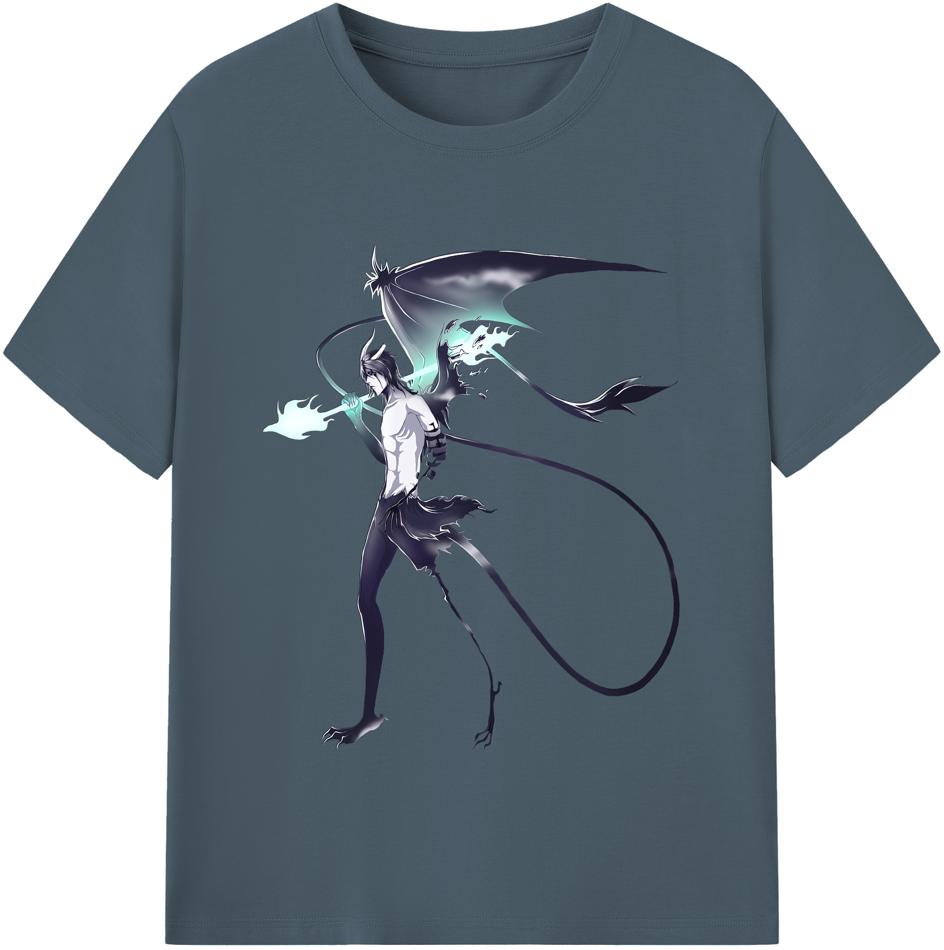 （画像用） ブリーチ ウルキオラ·シファー BLEACH Ulquiorra cifer 綿100％半袖Tシャツ（フロントプリント）